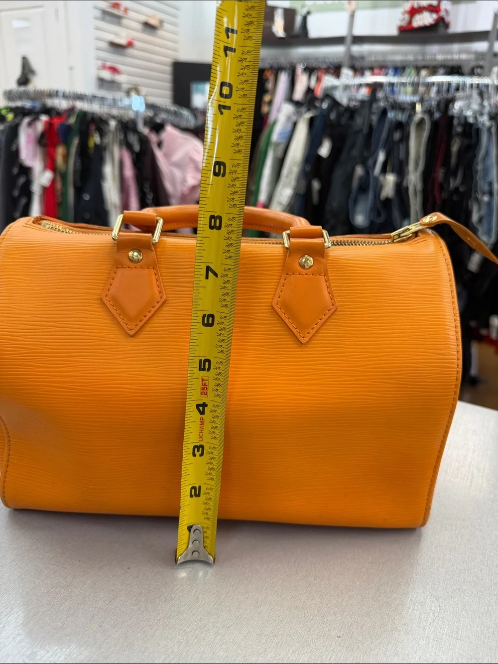 Louis Vuitton Orange Epi Leather Satchel